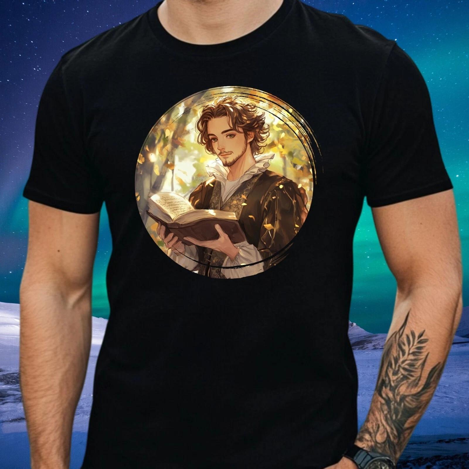 T-Shirt Herren Shakespeare Anime Motiv Baumwolle Größe XS bis 5XL L