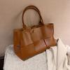 new trendy fashion shoulder bag portable woven tote bag Internet celebrity niche designer large capacity bag