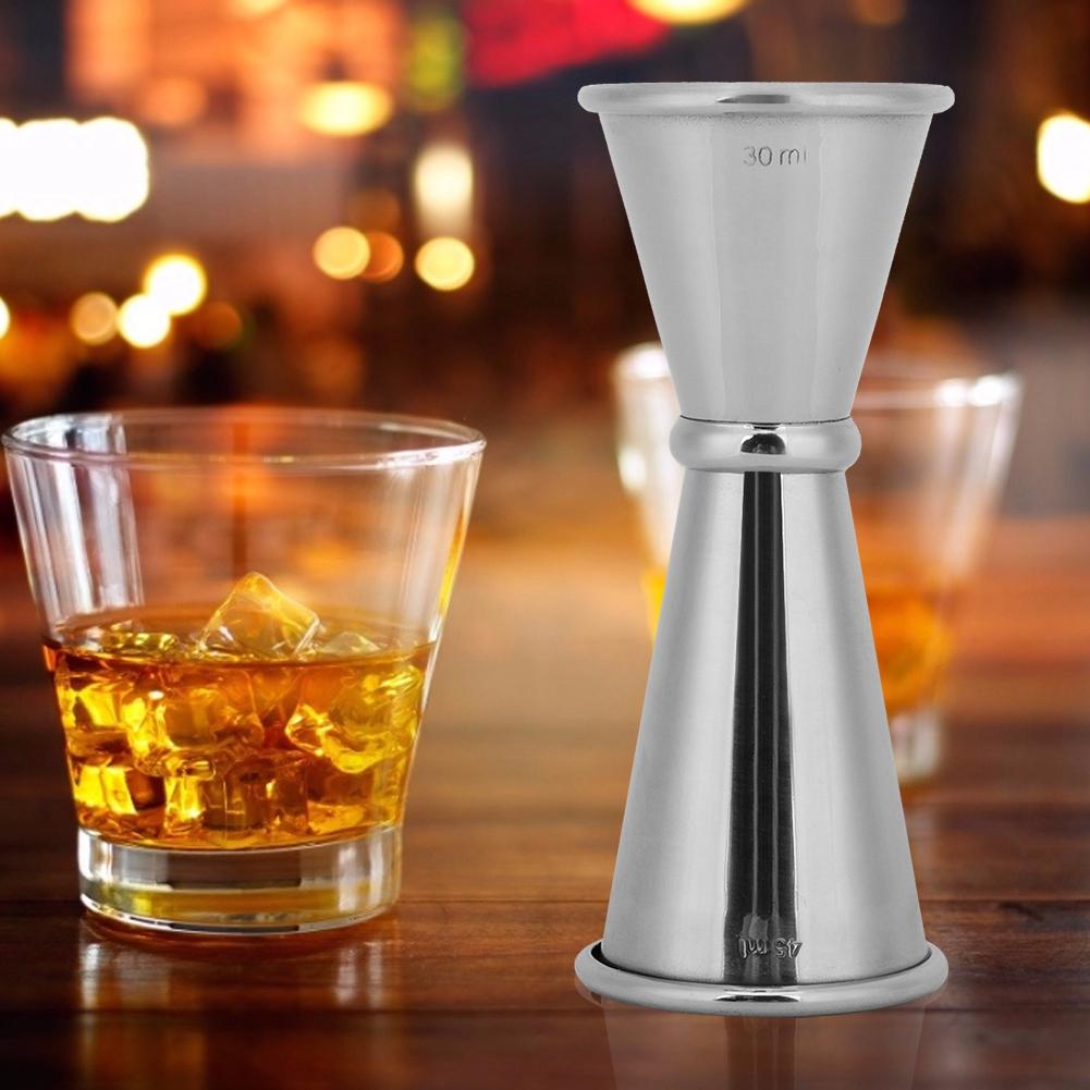 30 45ml Stainless Steel Wine Cocktail Shaker Double Jigger Bartending Measuring Tool Bar Accessories