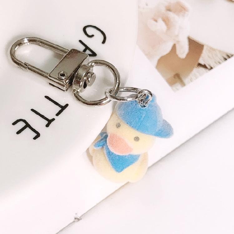 Charming Necklace/Keychain/Ear Hooks with Yellow Duck Pendant for Daily Wear