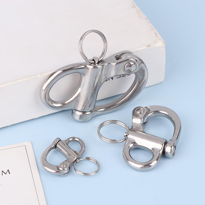 316 Stainless Steel Fixed Snap Shackles Bail Snap Shackles With Quick Release Pin