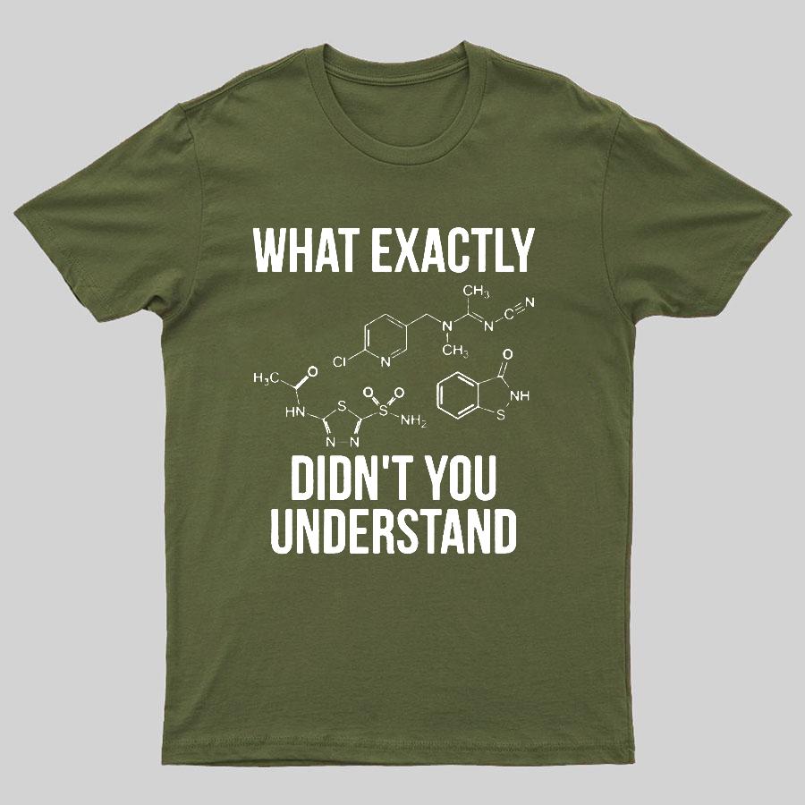 What Exactly Didnt You Understand Geeky T-Shirt