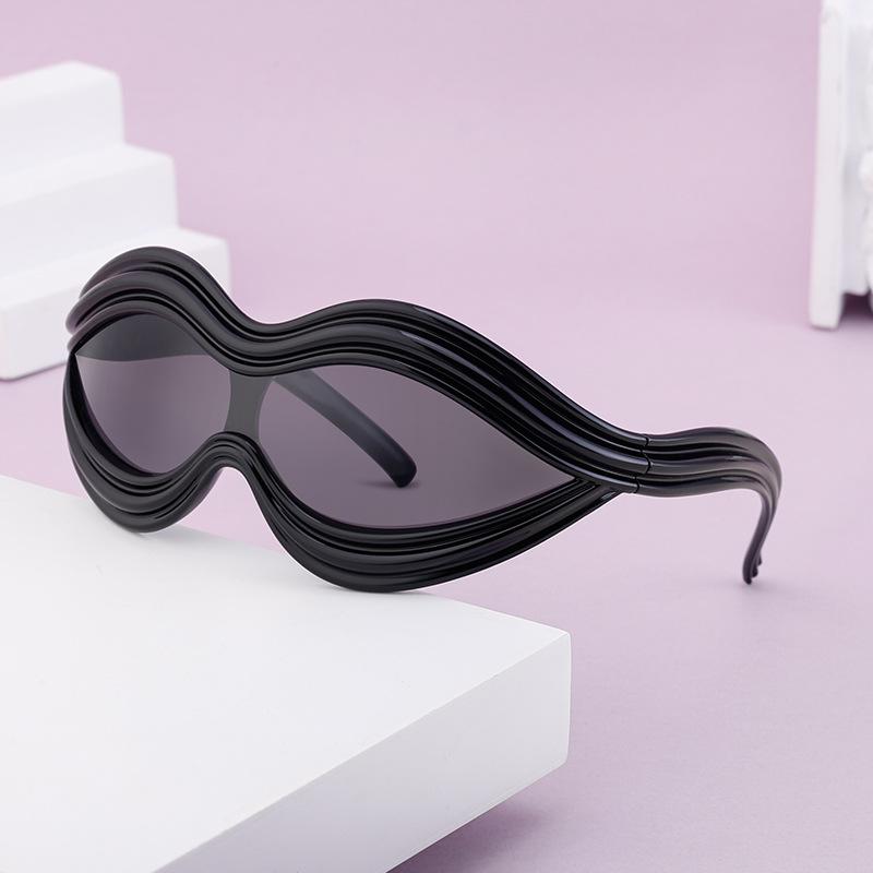 Fashion YK sunglasses women's high-end sense one-piece special-shaped sunglasses outdoor cycling sports glasses