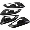 Korlot Carbon Fiber Style Interior Door Handle Cover Trim Accessories for Chevrolet Trax 2024-2026