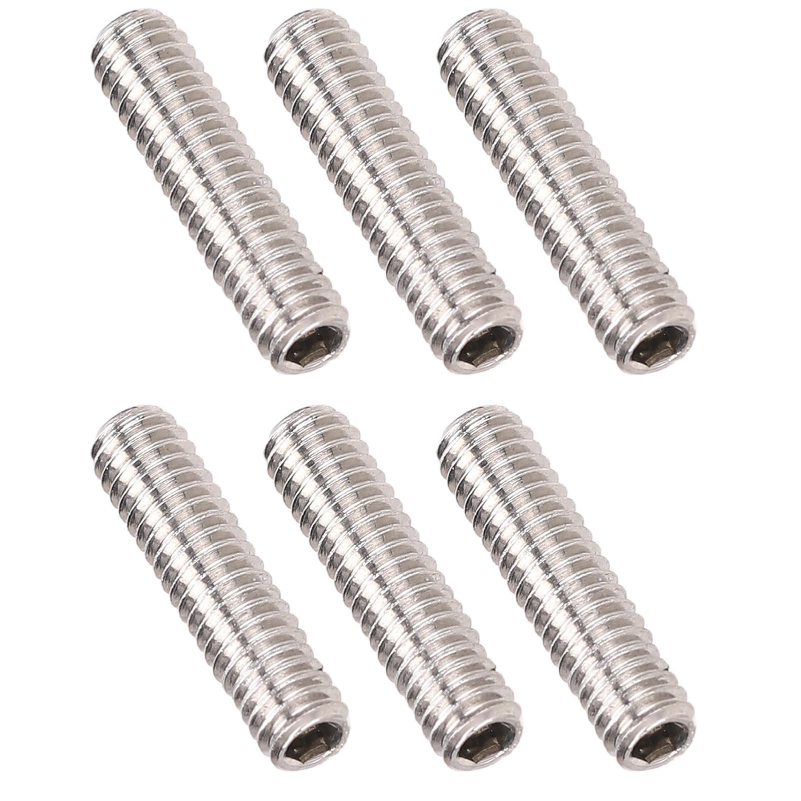 Jeu de 50 vis sans tête A2-70 Acier inoxydable Vis sans tête Kit d'assortiment Quincaillerie Fixations Jeu