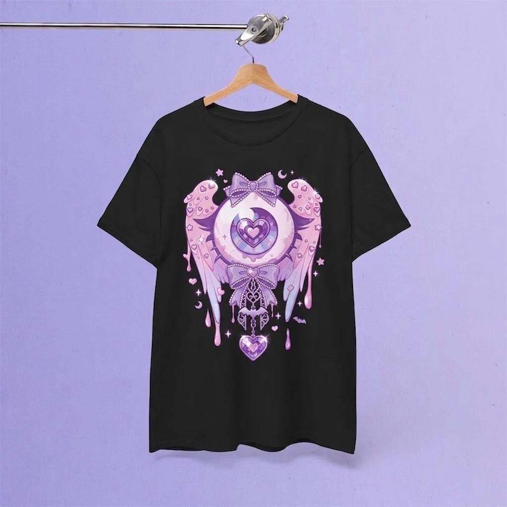 Goth Eyeball Yami Kawaii Creepy Cute Witchy Black T Shirt, Gift For Fans