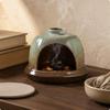 Scented Resin Piece Holder MultiUse Holy Wood Burner Decorative Ceramic Scent Fortune Gourd