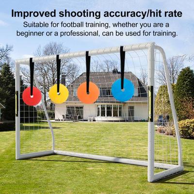 Soccer Goal Target Flat Cones Soccer Hockey Shoot Target with Adjustable Tapes Sports Goal Reactive Agility Training Aid for Lacrosse Baseball