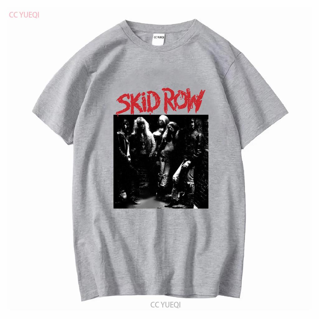 Skid Row Band New Black T Shirt Vintage Washed Soft Unisex Versatile Top For Everyday Wear Comfortable Graphic Fashion