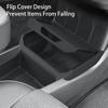 For Tesla Model Y Standard 2026 TPE Center Console Lower Storage Box Central Flip Cover Design Storage Organizer Tray Tidying