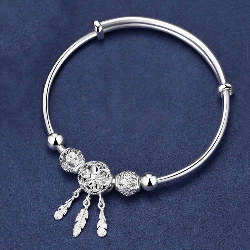 Sterling Silver Dreamcatcher Bracelet - Dreamy, Versatile Light Luxury for Women