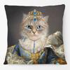 European Vintage Retro Oil Paintings Poodle Dachshund Dog Cat Print Decorative Sofa Throw Decorative Cushion Cover Pillow Case