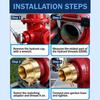 Quick Installion Hydrant Adapter Garden Hose Adapter Fitting Connector Brass Fire Hydrant Hose Adapter with Pin Lug