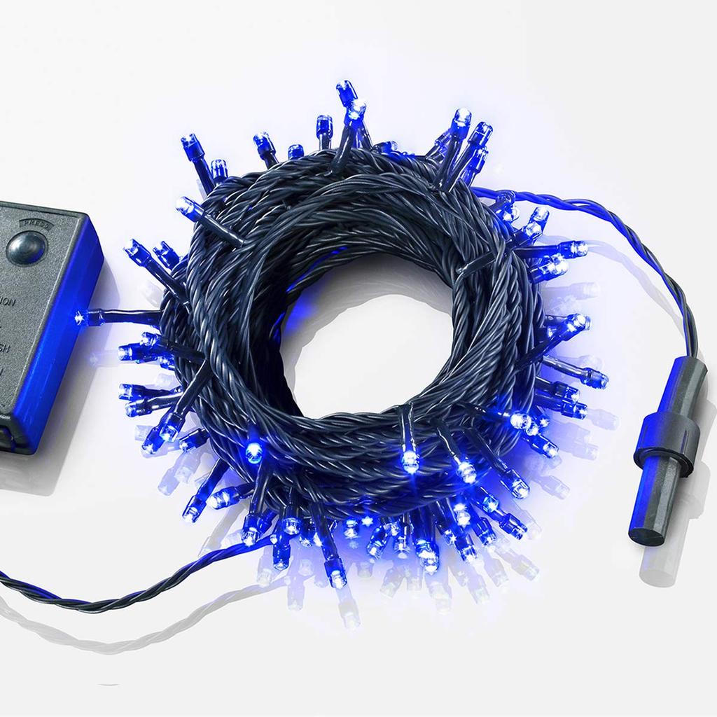 AD&C TORONIC 100-LED Straight Light, 10m, with Memory Function, Controller, and 10-Link Connections, Color: Blue