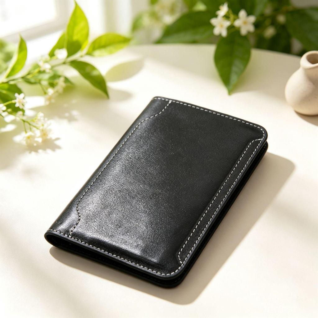 Ultra-Thin Leather Passport Holder & Multi-Card Bi-fold Wallet