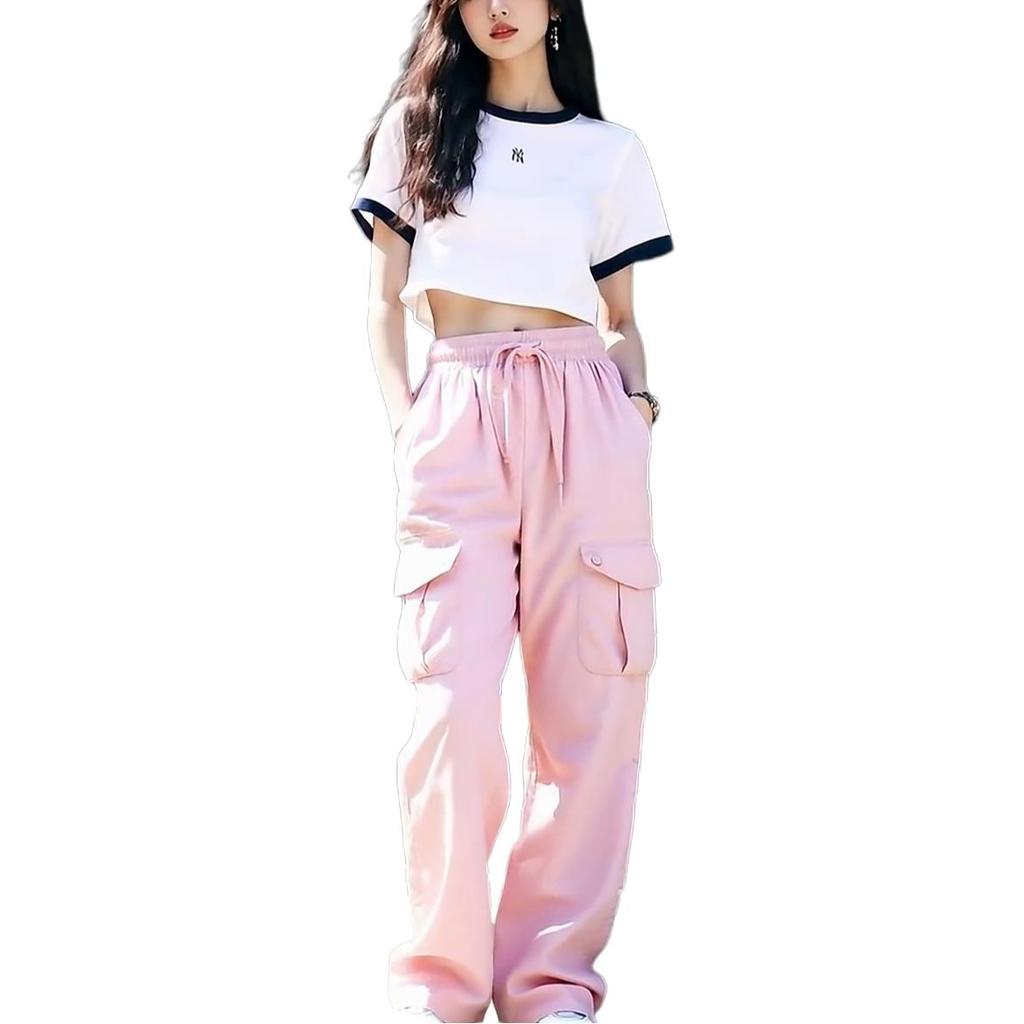 MLB Boston Red Sox Simple Comfortable Fashion Solid Color Casual Pants Women Pants 3FWPB0853-43PKL