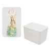 50Pcs Keychain Display Card Hanging-Keychain Packaging Selling Card Keychain Display Cards Brown Paper Jewelry Cards