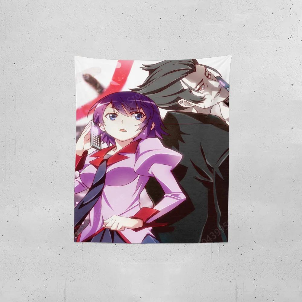 Anime Action Heroine Tapestry Dynamic Battle Scene Design Perfect for Fan Room Decor Large Wall Hanging Artwork