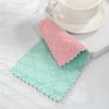 5/10/15Pcs Kitchen Dish Towels Double-layer Home Ultra Soft Absorbent Pad Coral Fleece Dishcloth Nonstick Oil Fast Dry Washcloth
