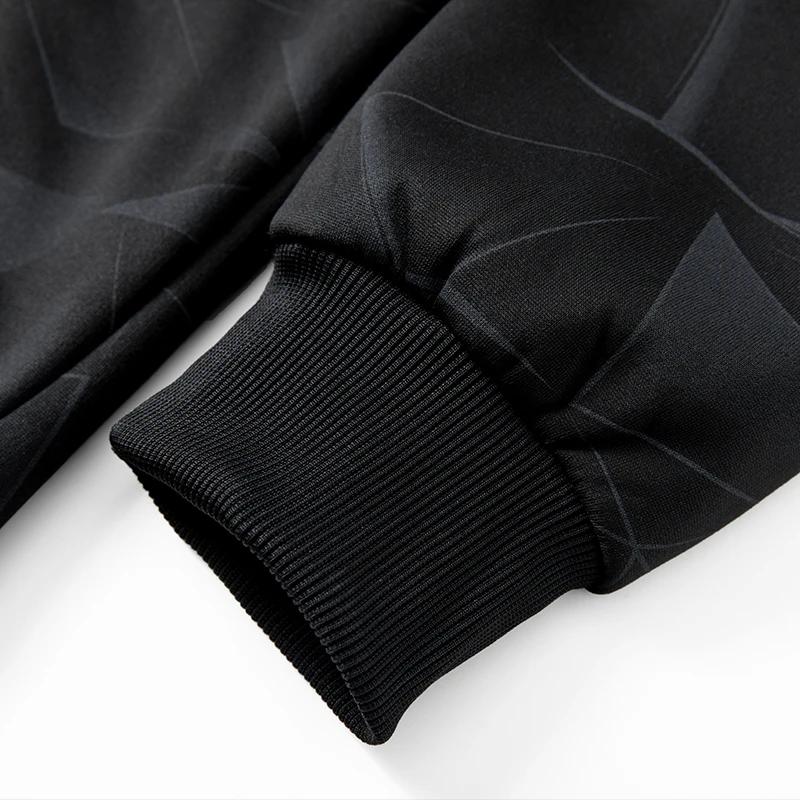 Autumn Winter Lamb Fleece Coat Men's Thick Fleece Hooded Jacket Print Warm Hoodies Man