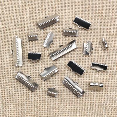 30 Stück Edelstahl Seilklemme Perlenverbinder, Schmuck DIY Zubehör, Mehrere Spezifikationen