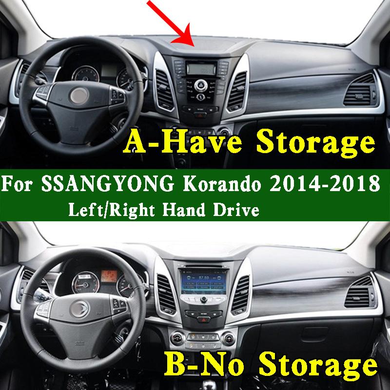 Per SSANGYONG Korando C CK 2014-2018 Tappetino Cruscotto Copri Cruscotto Pannello Strumenti Tappetino Protettivo Tappetino Cruscotto Anti-Sporco Ornamento