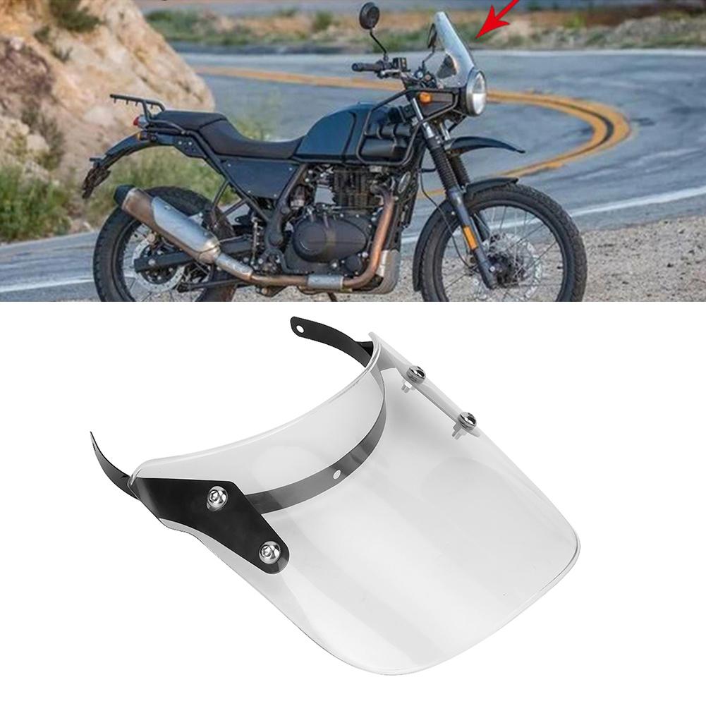 Motorcycle Modified Windshield Wind Deflector Fit for Royal Enfield Classic 500c Transparent