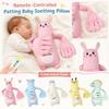 Baby Soothing Plush Toy with Remote Control Patting, Rechargeable 4-Hour Battery, Heated Insert, Soft Velvet Fabric for Sleep Comfort