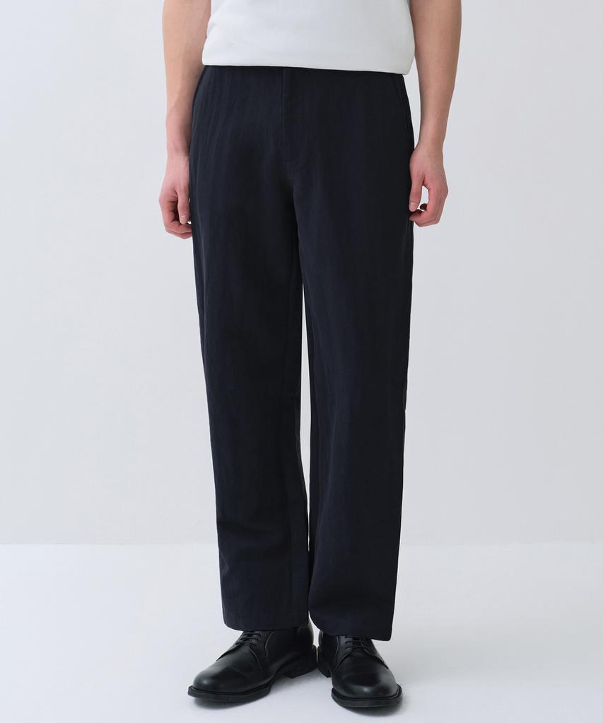 MUSINSA STANDARD [City Workers] Tapered Calm Pants [Navy]