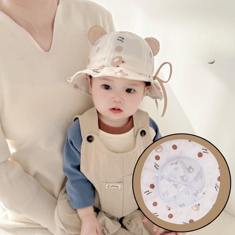 Baby Hat Spring and Autumn Thin Children's Sun Protection Hat Small Age Spring Sun Hat Baby Sun Hat Fisherman Hat
