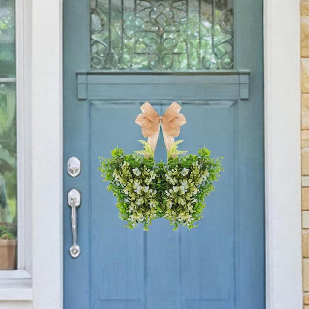 Jarní věnec simulace věnce Krásná umělá podzimní dekorace girlanda na verandu