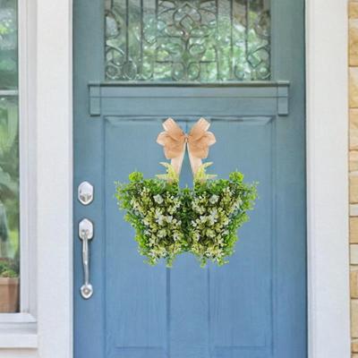 Spring Wreath Simulation Wreaths Beautiful Artificial Garland Fall Decor for Porch Wall