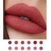 12 Farben Mode Matt Samt Flüssiger Lippenstift Lipgloss Sets Natürlicher Feuchtigkeitsspender Wasserdicht Lang Anhaltend Lippenkosmetik