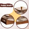 Compartmentalized Serving Tray for Dried Fruit, Sturdy, Portable, Multifunctional, Dustproof,