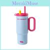 Modern Design Letter Insulated Travel Mug With Lid And Straw For Office Outdoors
