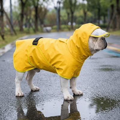 Adjustable Belly Strap Large Dog Rain Coat Hooded Cut Belly Wrap Rainwear  Golden Retriever Wear