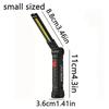 COB LED Folding Flashlight Portable Magnetic Work Light Lantern USB Rechargeable Waterproof Emergency Repair Camping Torch Lamp