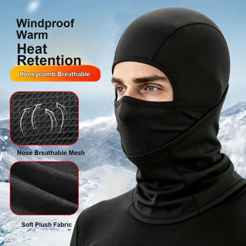 Thermal Head Cover Windproof Cold Resistant Neck Face Mask for Autumn Winter Skiing Motorcycle Riding for Men Women