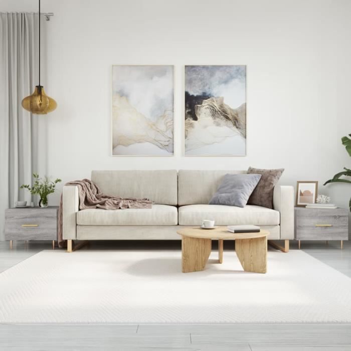 VidaXL Coffee Tables 2 Pcs Sonoma Grey 50x50x40 Cm Engineered Wood 829377