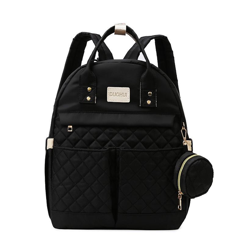 

Сумки для подгузников для мамы, рюкзак для мамы, большая вместимость, дорожные сумки для подгузников, многофункциональные сумки для беременных с карманом для соски чёрный