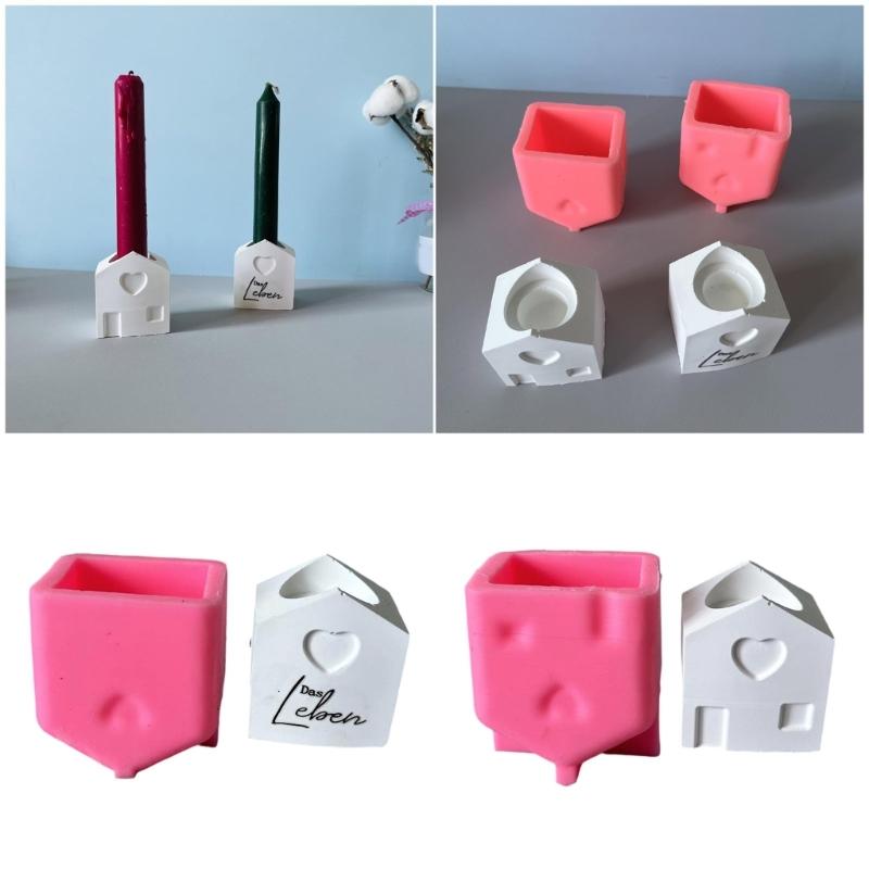 Flexible Stabile Silikonform Modeaccessoire zur Herstellung einzigartiger kerzenförmiger Häuser und Heimdekorationen