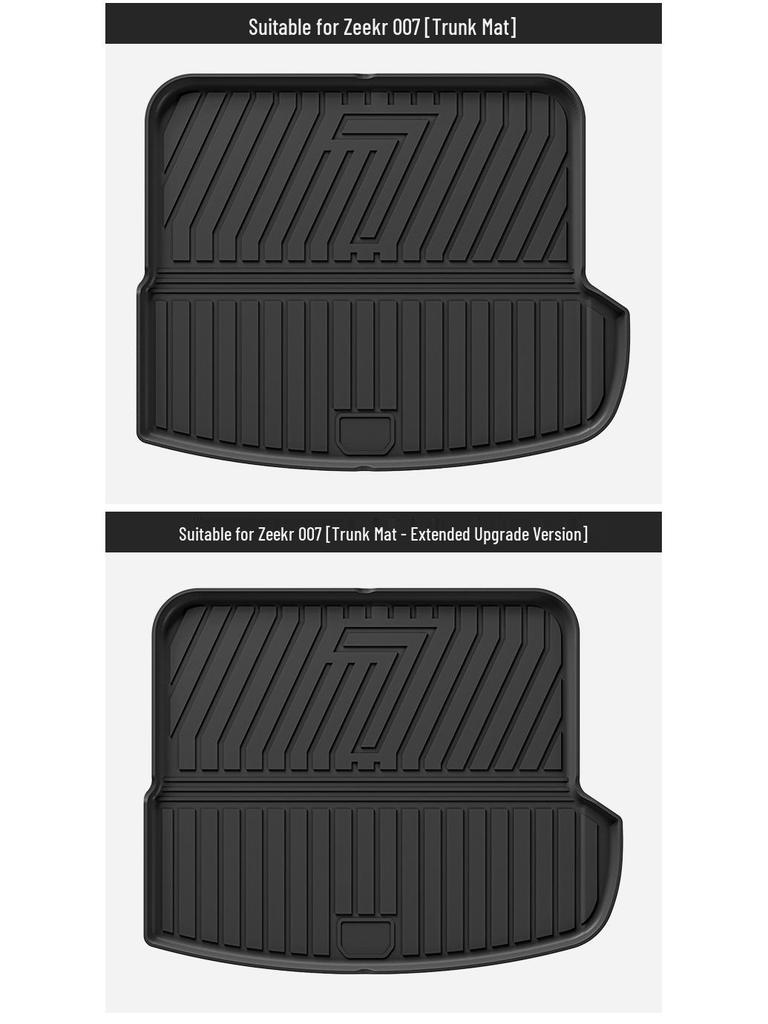 Eco-Friendly TPE Floor, Trunk, and Seat Back Mats for 2024-2025 Zeekr 007 GT