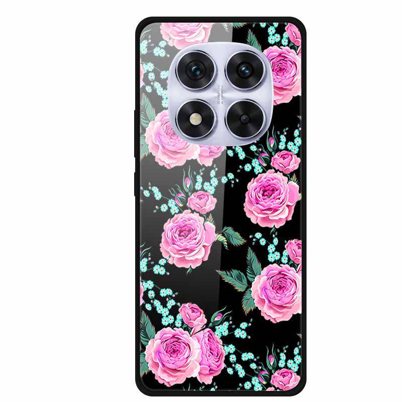 Glass Back Cover For Redmi Note 14 Note14 Pro 4G Case Tempered Glass Case For Xiaomi Redmi Note 14 Pro 5G Phone Case Soft Bumper