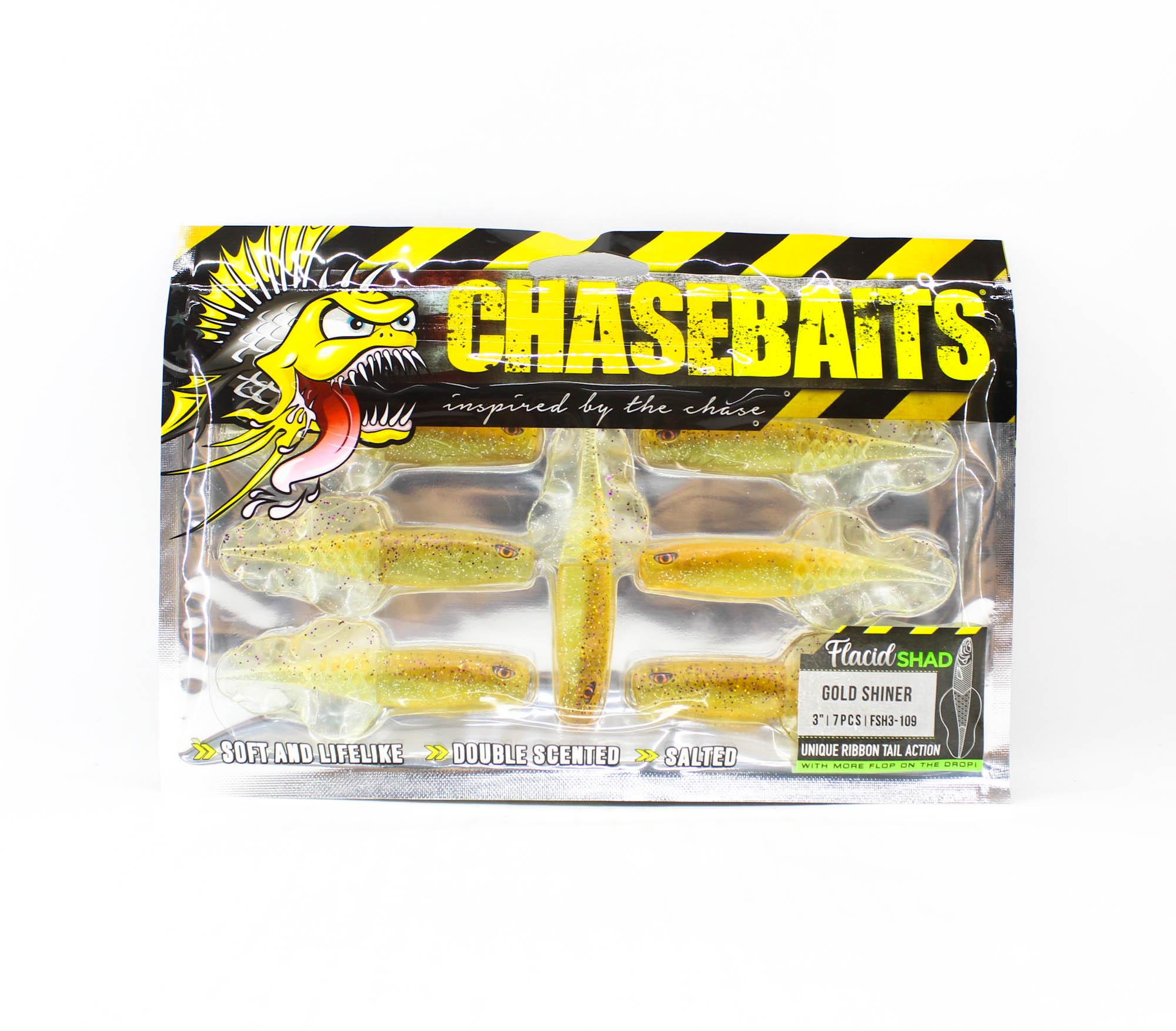 

Chasebaits Flacid Shad 3 дюйма Мягкая приманка 7 шт./уп. Золотой блеск (4716)