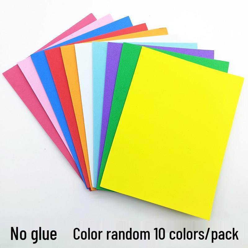Monochrome A5 Foam Sheets: 10-Pack EVA Sponge Paper for DIY Crafts