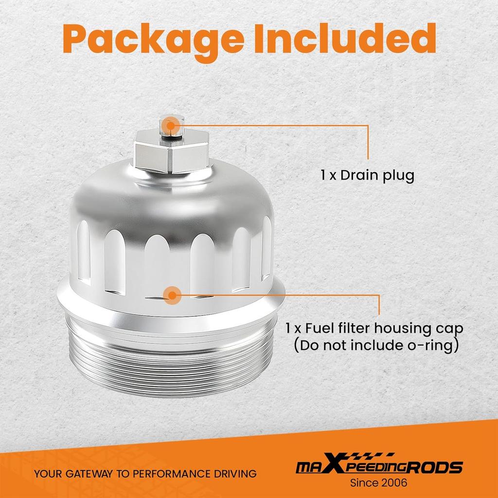 maXpeedingrods 134001 Fuel Filter Housing Cap for Duramax 6.6L L5P 2017-2020, for GMC Chevy Silverado Sierra 2500HD 3500HD, for 2014-2019 Cruze 2.0L