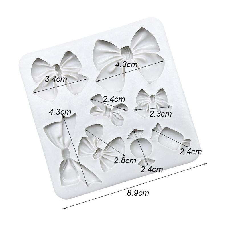 

Силиконовая форма для выпечки торта в виде банта Sugarcraft, инструменты для шоколадных кексов из смолы, инструменты для украшения помадкой