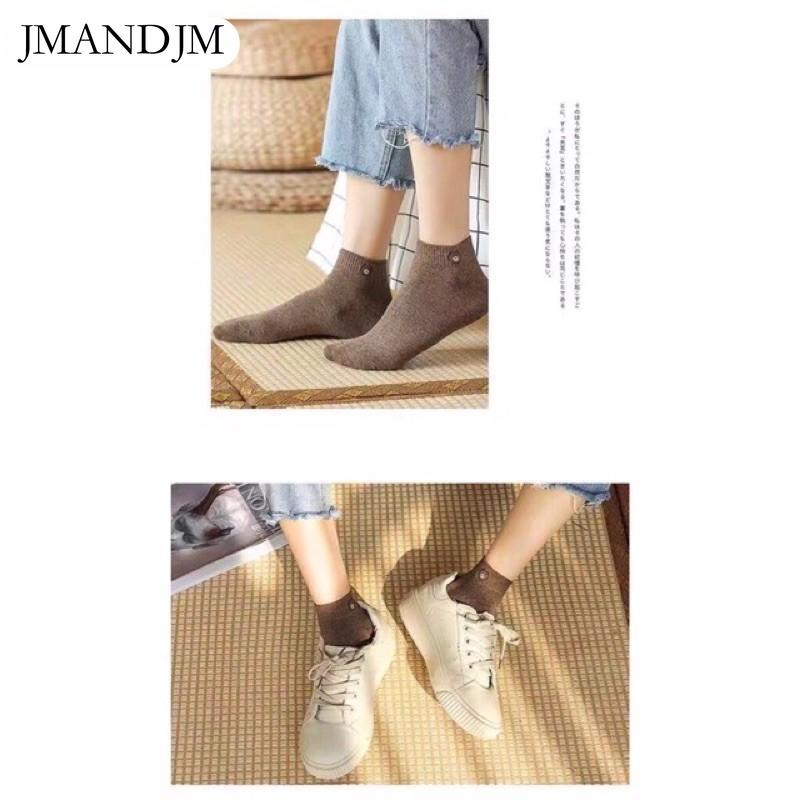 Women Socks Set of 10 Pairs Printed Bear Ankle Socks Couple Socks Unisex Fashion Socks