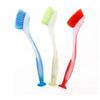Dish Cleaning Plastic Brush Suction Cup Scrubbing Brush With Durable Bristle
