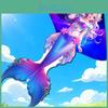 Mermaid Kites With Polyester Material For Children And Outdoor Flying Enthusiasts